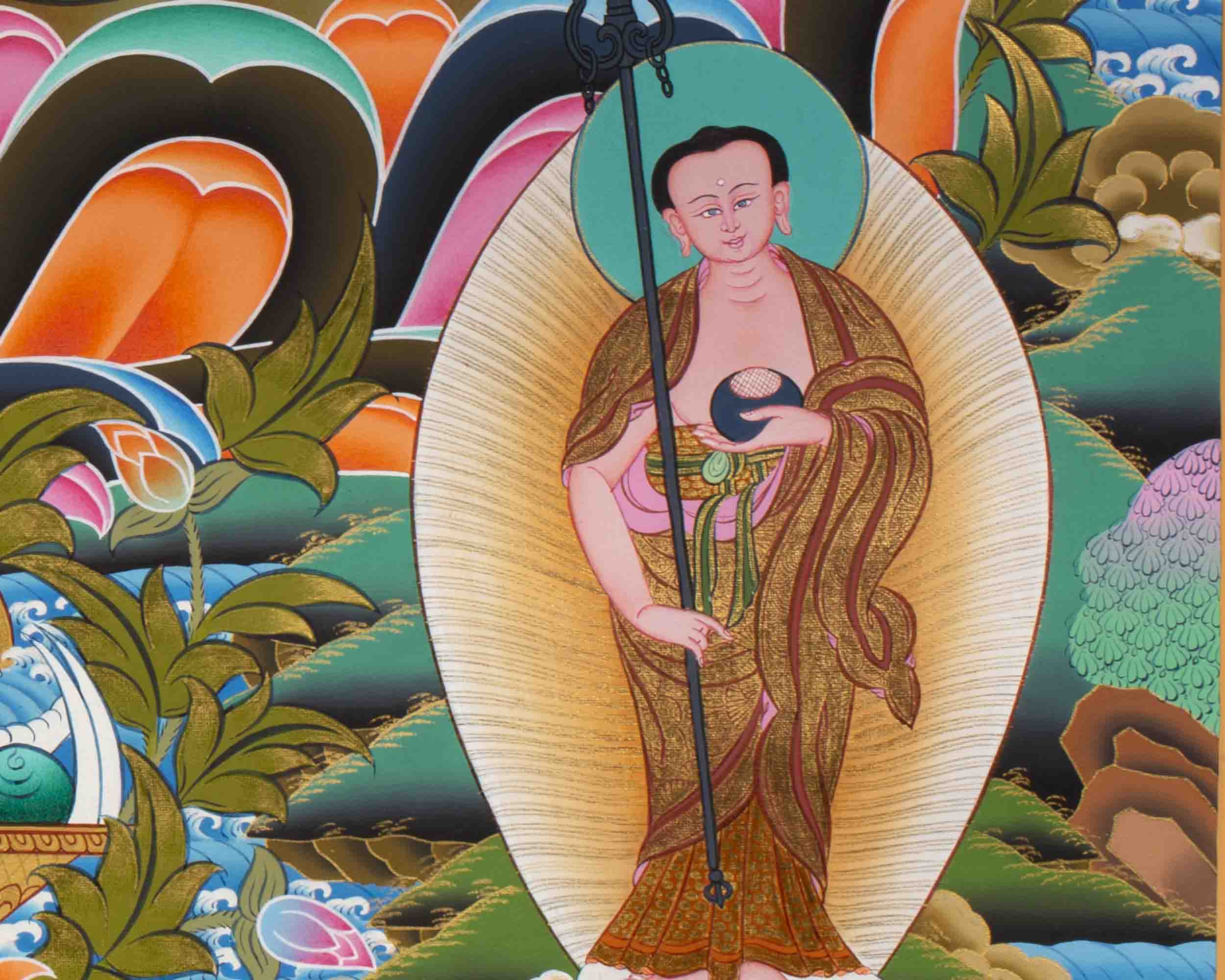 Gautama Buddha Thangka | Tibetan Buddhist Painting | Wall Decors