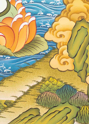 Avalokiteshvara Thangka Art | Religious Painting | Wall Decors
