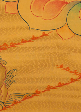 Gold Shakyamuni Buddha Thangka | Himalayan Art