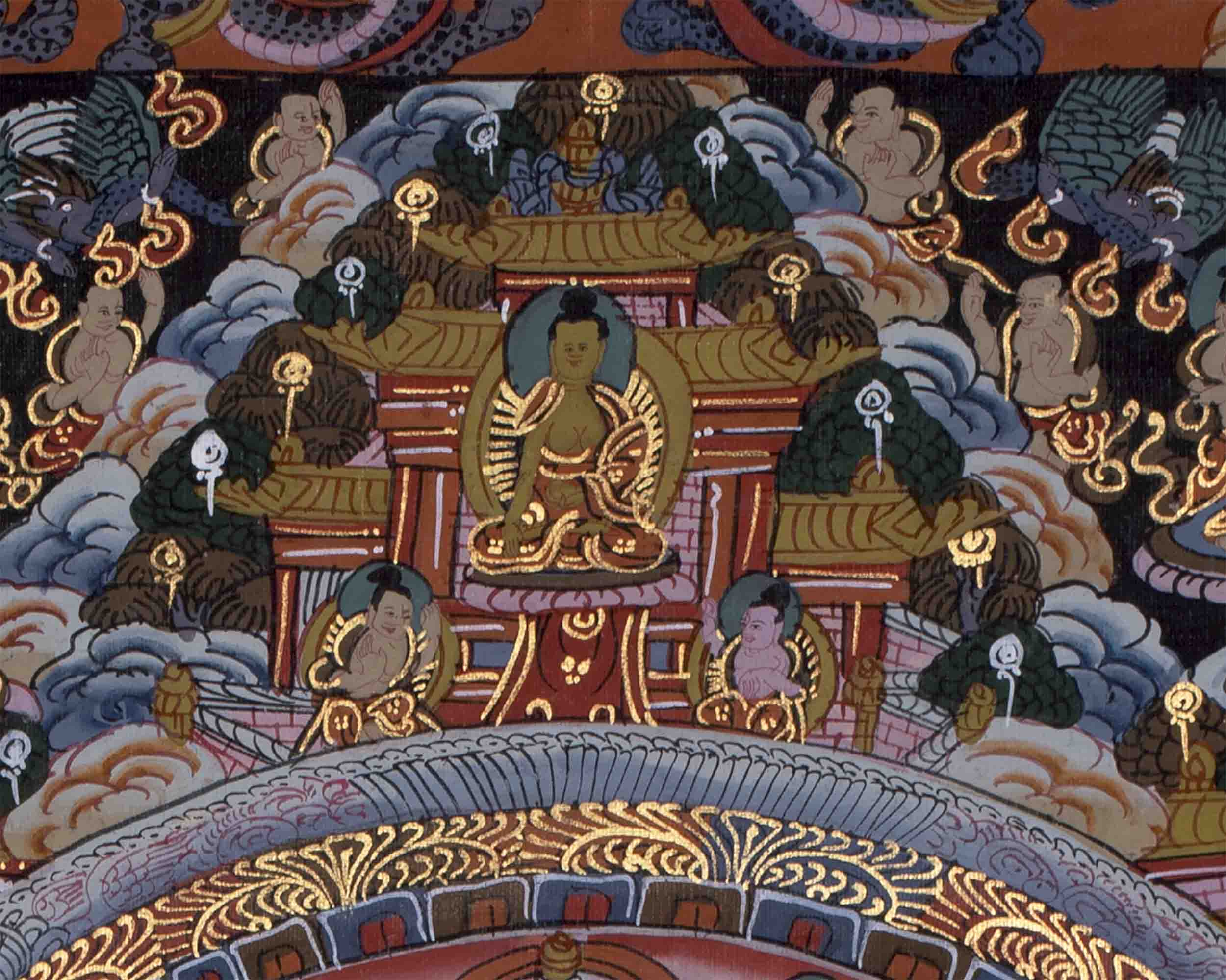 Buddha Mandala Thangka | Handmade Sacred Thangka Painting