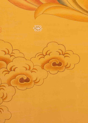 Original Manjushree Thangka | Full 24K Gold Style | Religious Wall Decors