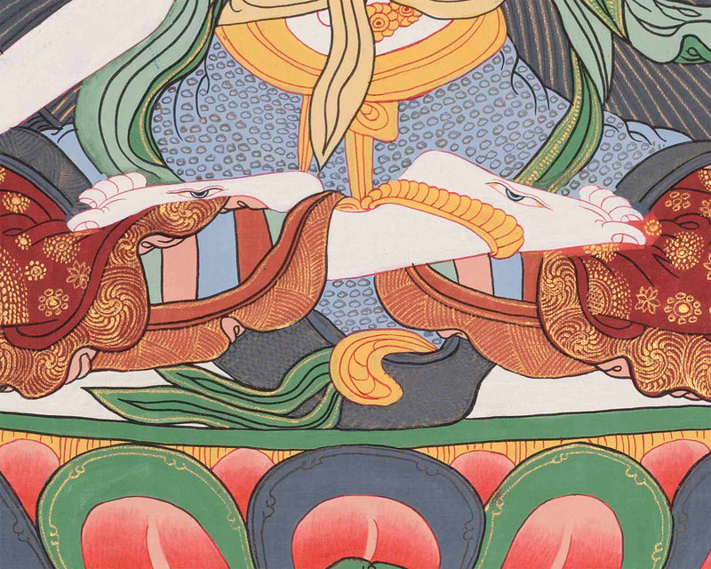 White Tara Thangka | Traditional Tibetan Art | Wall Decor