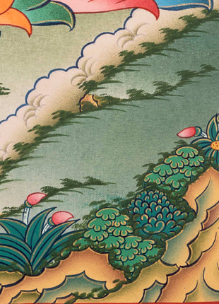 Meditation Medicine Buddha | Original Hand-Painted Healing Thangka
