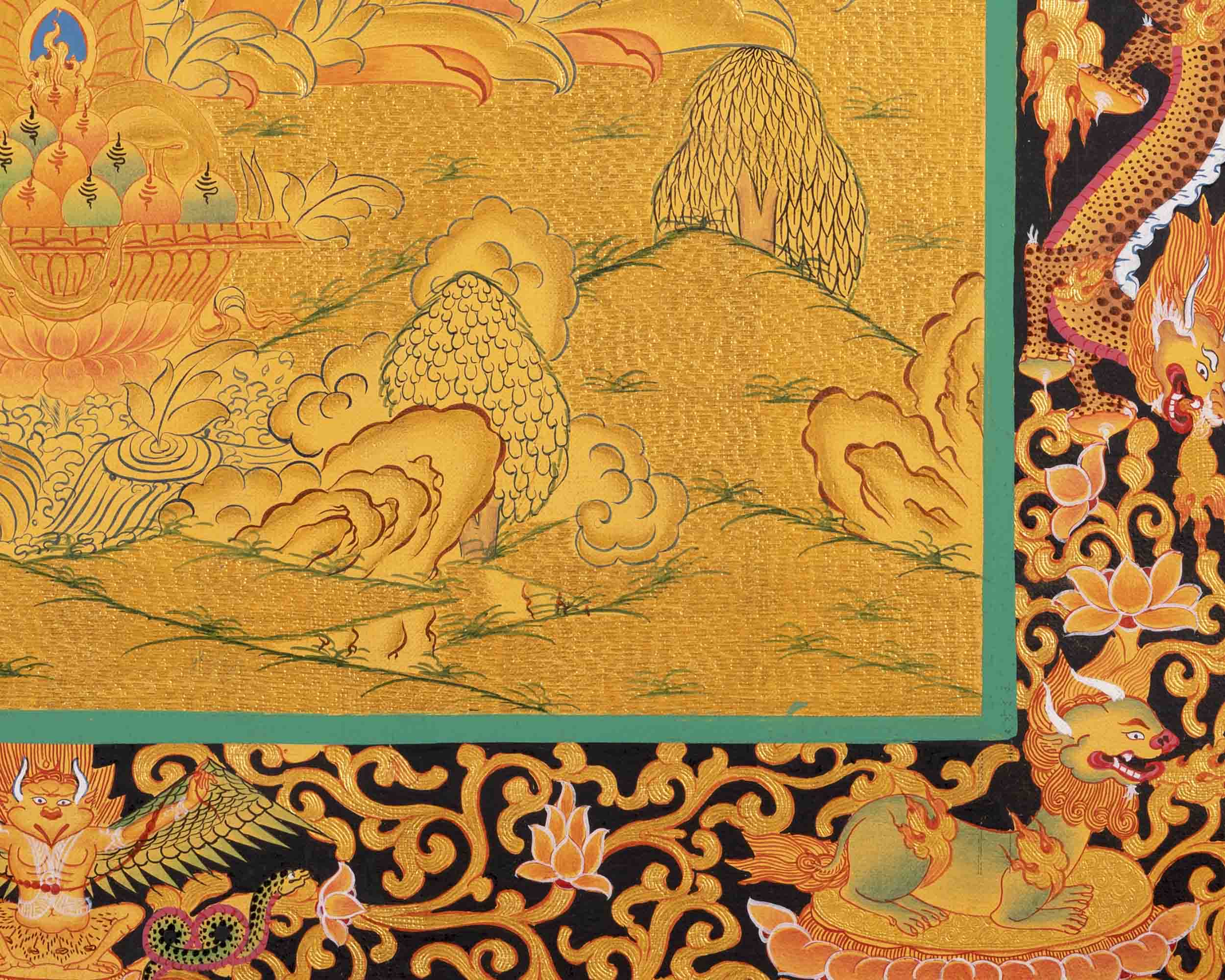 Avalokitesvara Chengrezig Thangka | Bodhisattva of Compassion