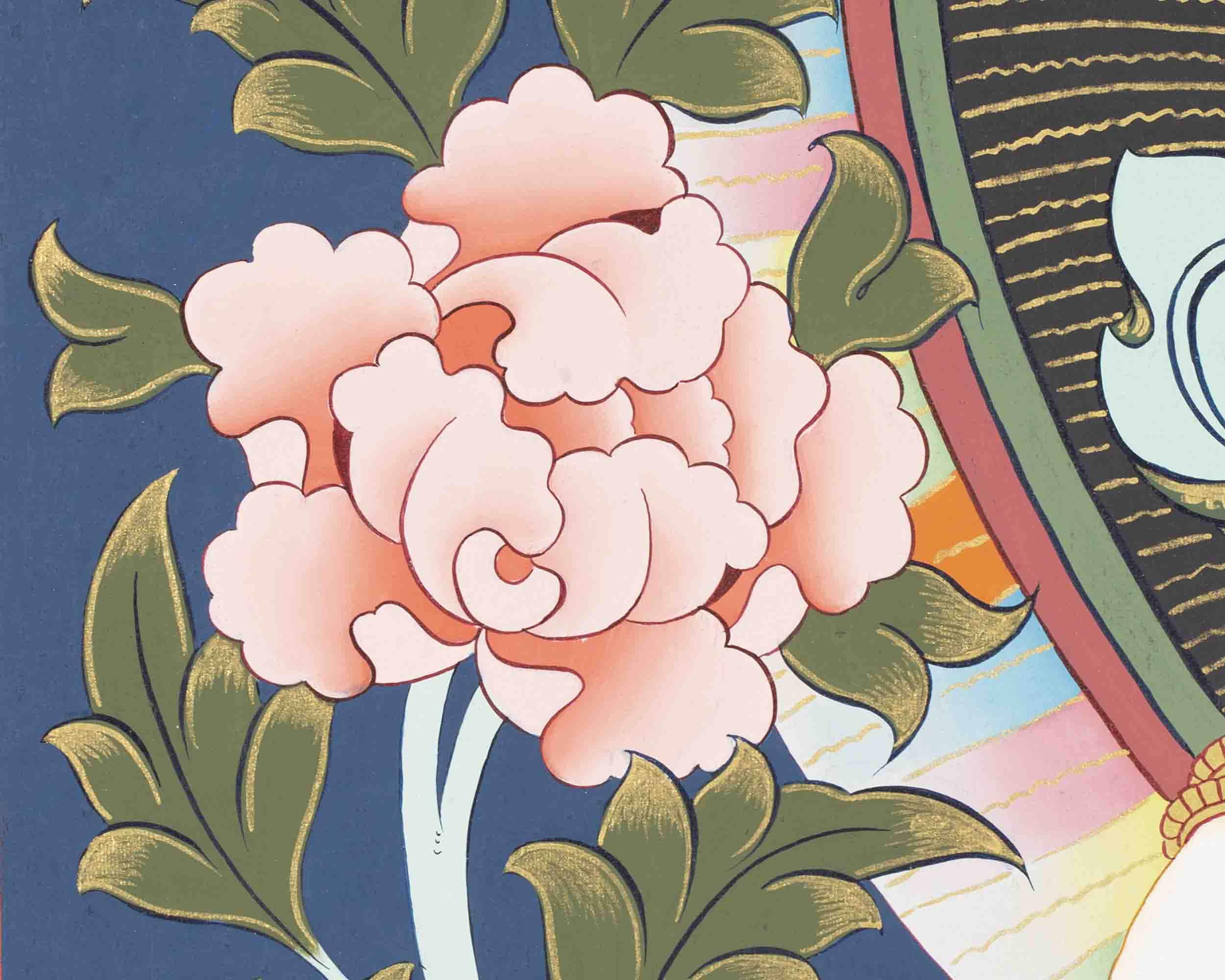 White Tara Thangka Painting | Religious Art | Wall Decors