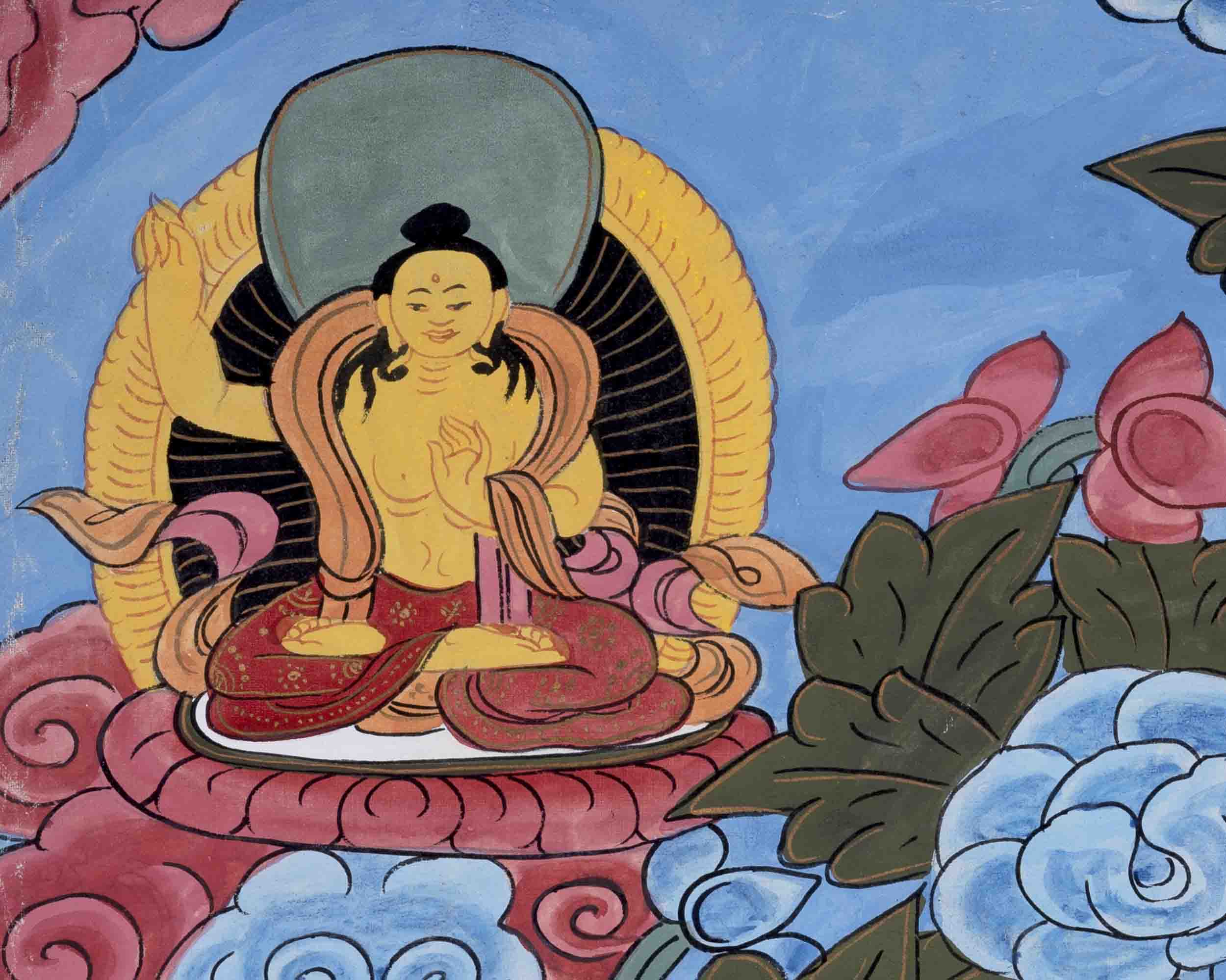 Basundhara Devi Art | Religious Buddhist Thangka | Wall Decors
