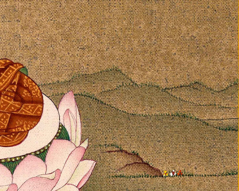 Gautama Buddha Art | Traditional Shakyamuni Thangka Painting