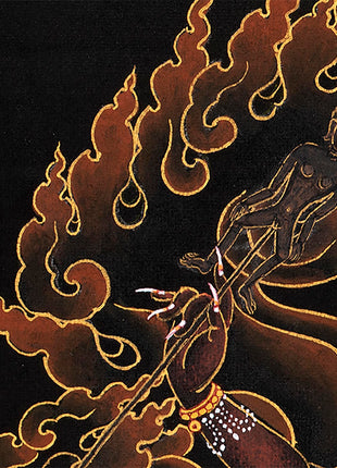 Ekajati Thangka | Tibetan Mahakala Art (includes Brocade)