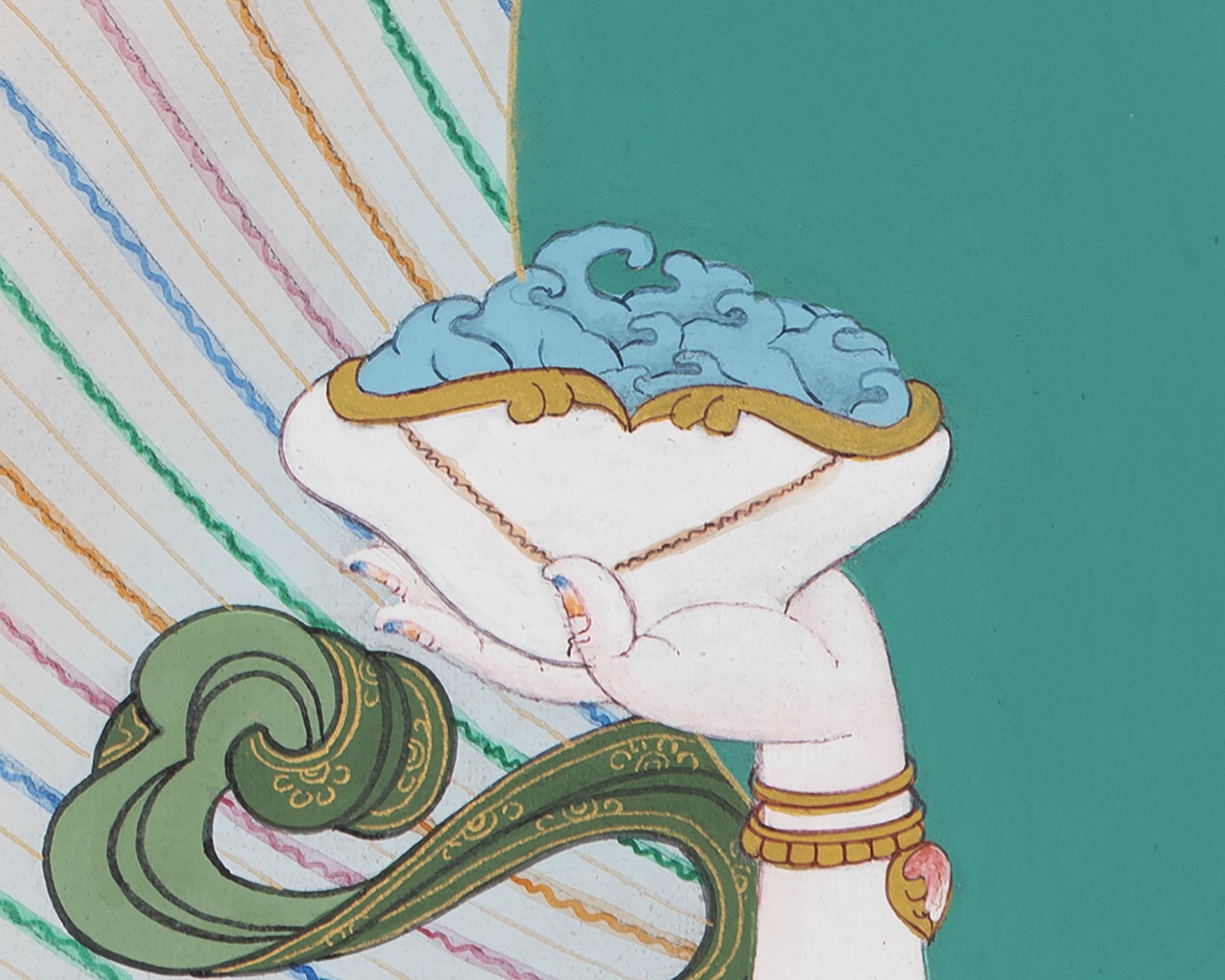 Guru Rinpoche  With Consort Thangka | Padmasambhava With Consort Thangka