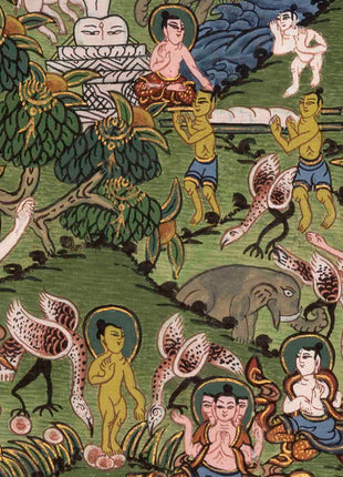 Shakyamuni Buddha's Life Story | Traditional Thangka | Wall Decors