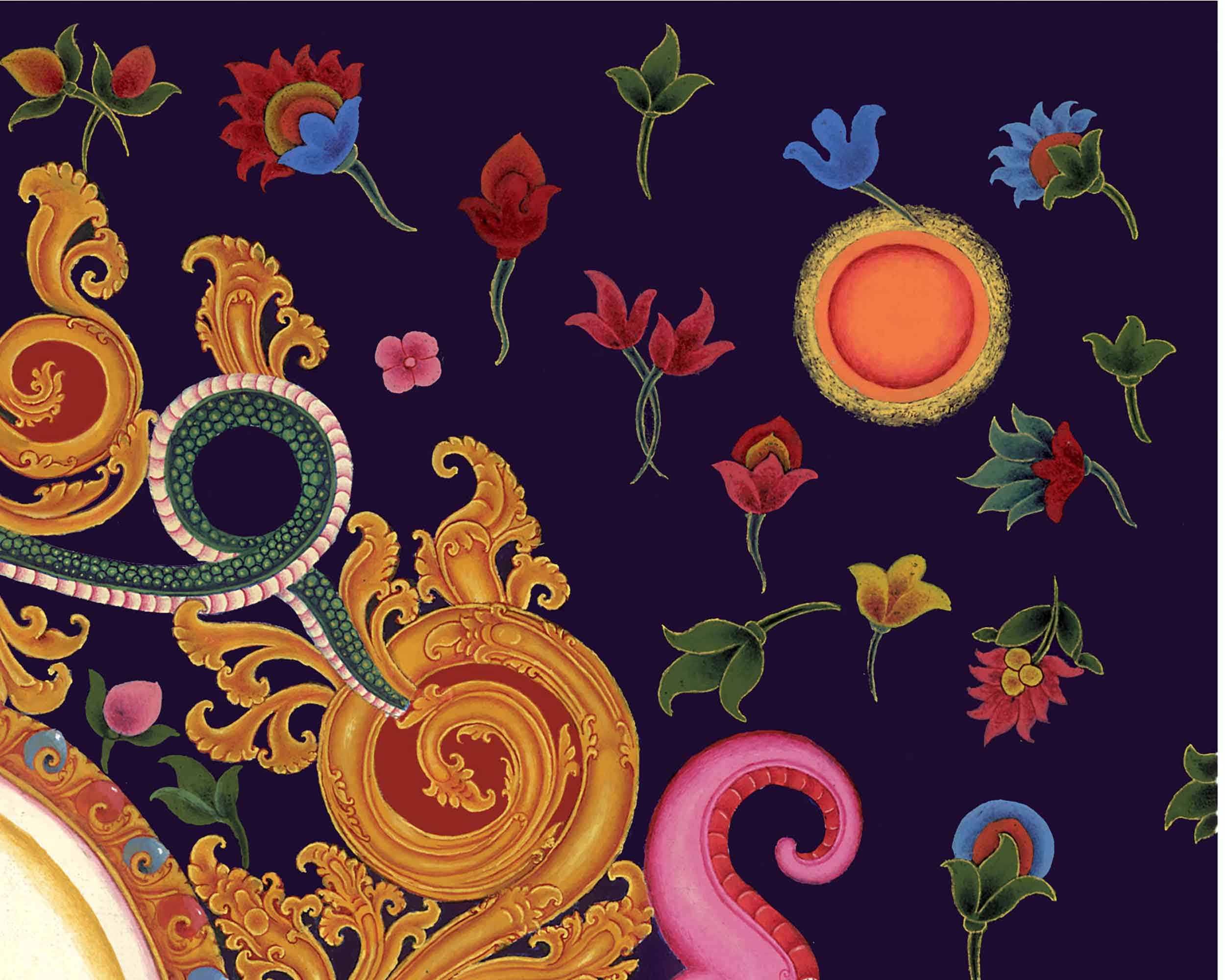 Tibetan Shakyamuni Buddha Thangka Print | Canvas Digital Print