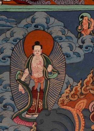 Wheel of Life Thangka | Oil Varnished Painting | Wall Decors