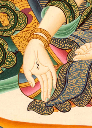 White Rara Painting Thangka | Tibetan Bodhisattva Art