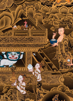 White Tara, Tibetan Thangka, High Quality Canvas, Thangka Print