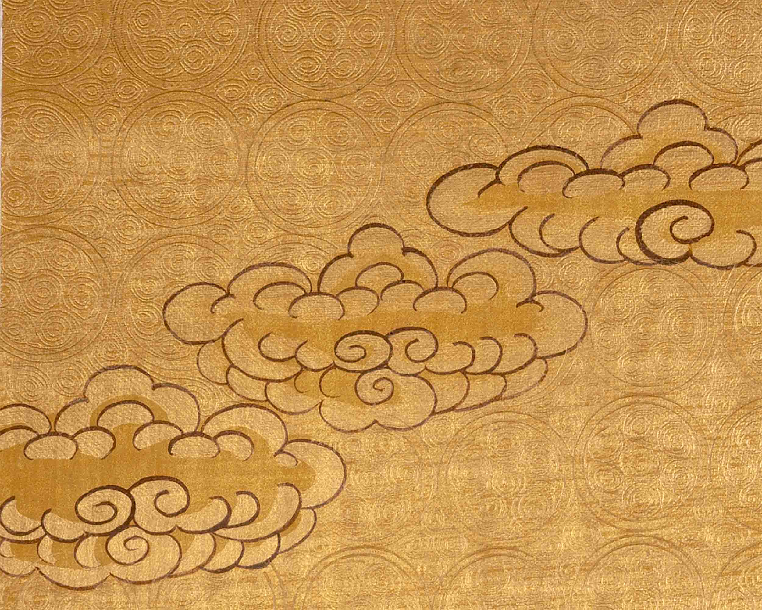 Gold Manjushree Thangka | Hand Painted Bodhisattva Art