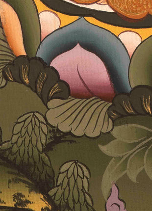Amitabha Buddha Thangka | Small Size Home Decor