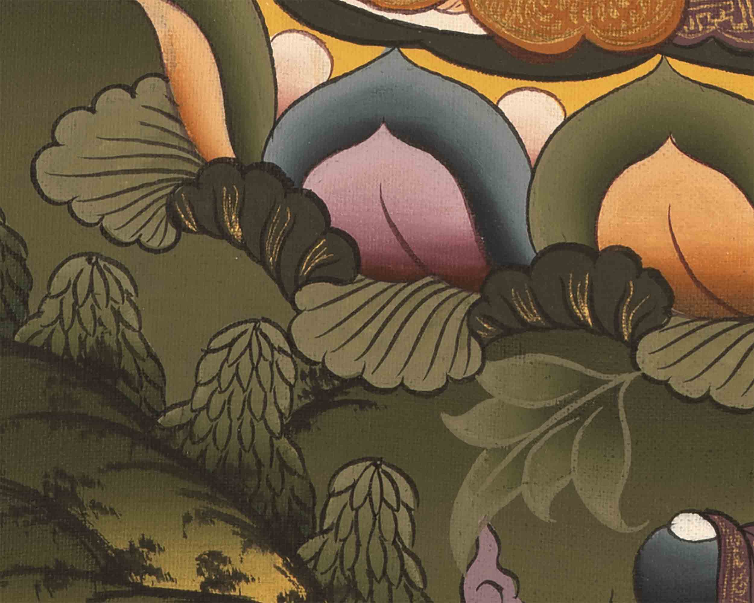 Amitabha Buddha Thangka | Small Size Home Decor
