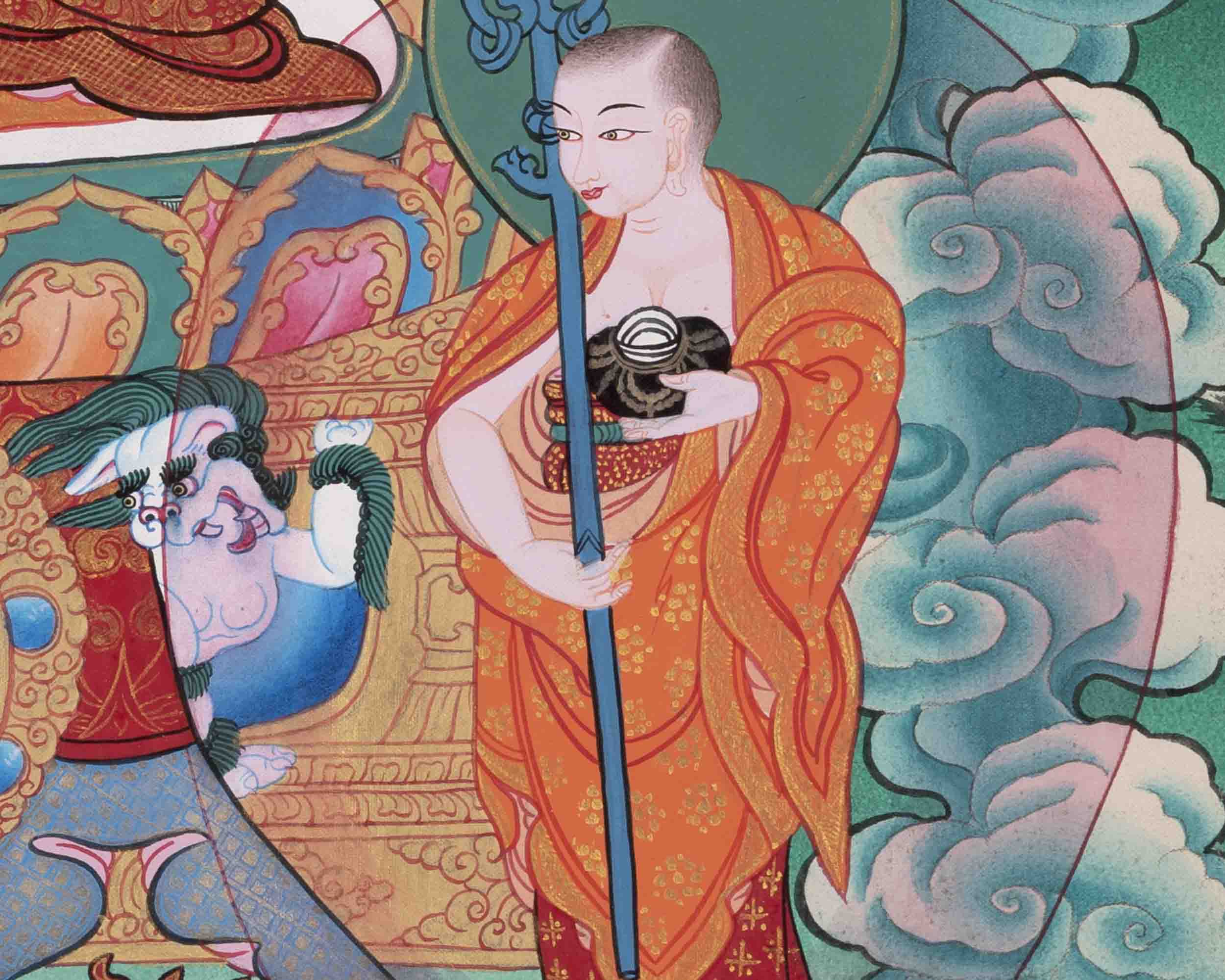 Shakyamuni Buddha Thangka | Buddhist Painting | Wall Hanging Decors