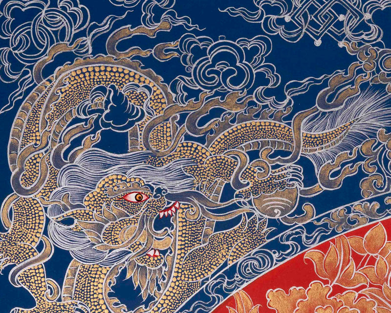 Avalokiteshvara Chengrezig Thangka | Bodhisattva Of Compassion | Wall Decors