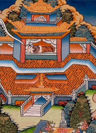 Life Story Of Gautam Buddha | Traditional Thangka Art | Wall Decors