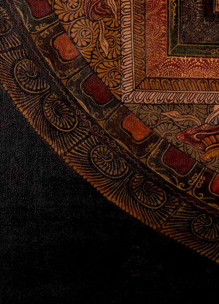 Amitayus Buddha Mandala | Traditional Tibetan Thangka | Wall Decors