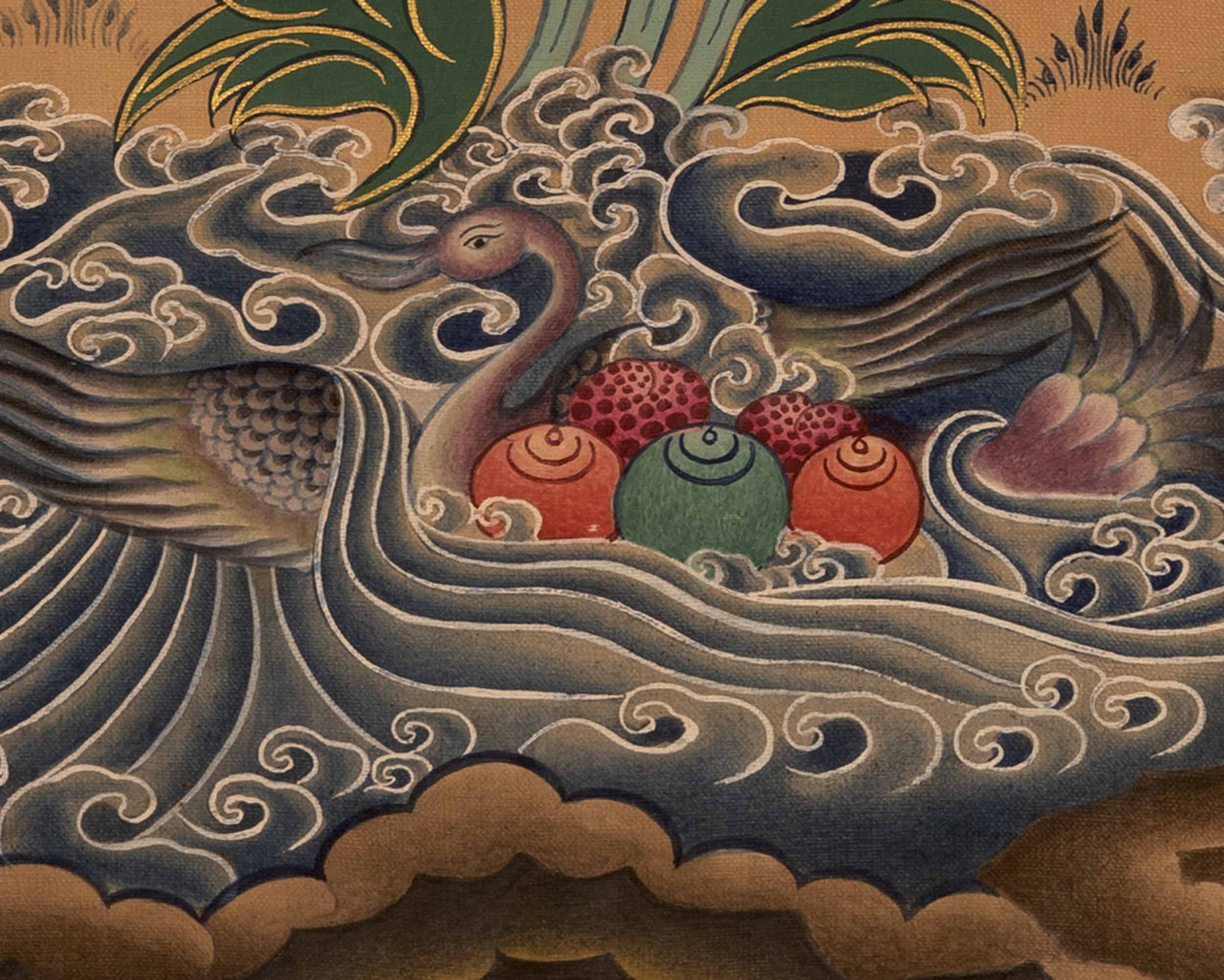 Buddhist Green Tara Thangka | Wall Hanging Decorations