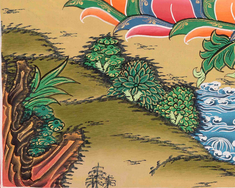 Shakyamuni Buddha Thangka | Buddhist Traditional Paint | Wall Decors