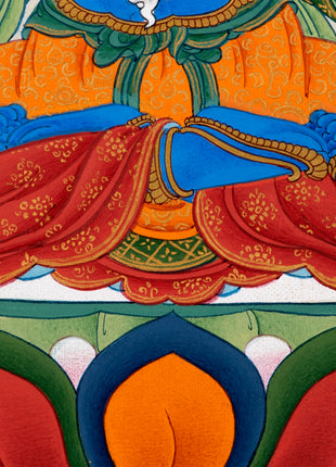 Vajradhara Buddha Thangka | Hand Painted Tibetan Art