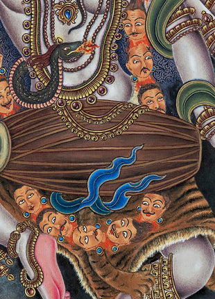 Dancing Shiva Thangka Print | Wall Hanging Of Shivalingam | Gift Ideas