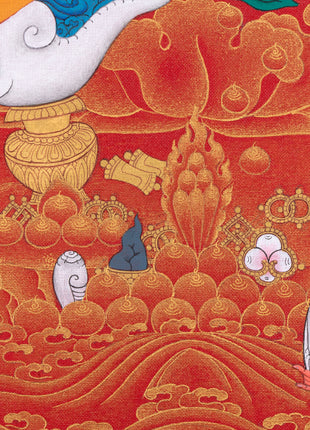 Dzambala Thangka | Buddhist Thangka Painting