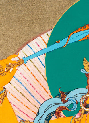 Manjushree Thangka | Manjushri With Others | Tibetan Thangka Painting