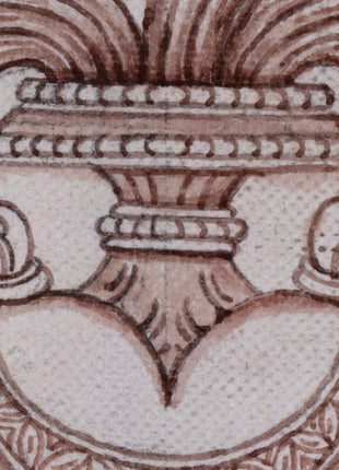 High-Quality Print For Ganesha Mantra | Ganesh On Kalash Drawing For Ceremonies