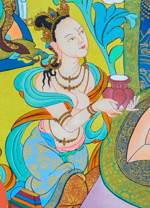 Pema Jugne Thangka | Guru Rinpoche Manifestation | Traditional Artwork