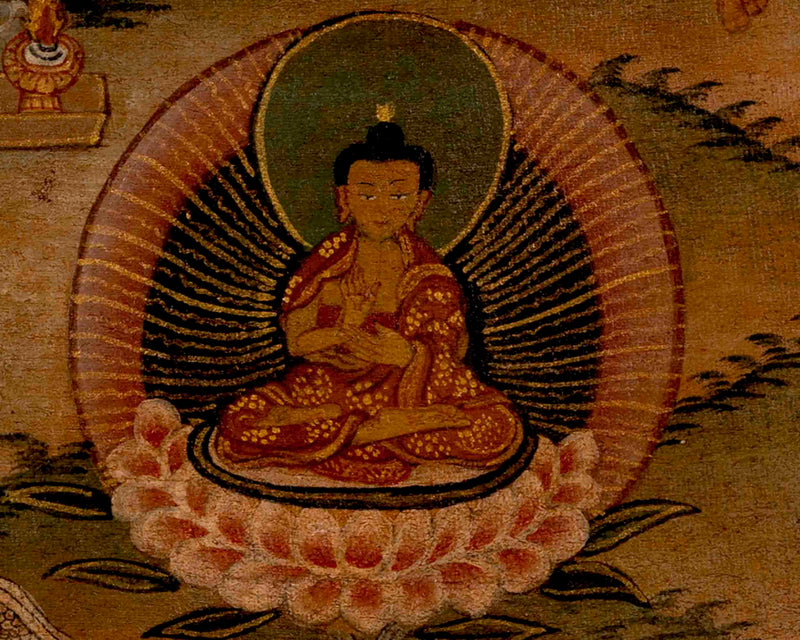 Chengrezig Avalokitesvara Thangka | Wall Decoration Painting