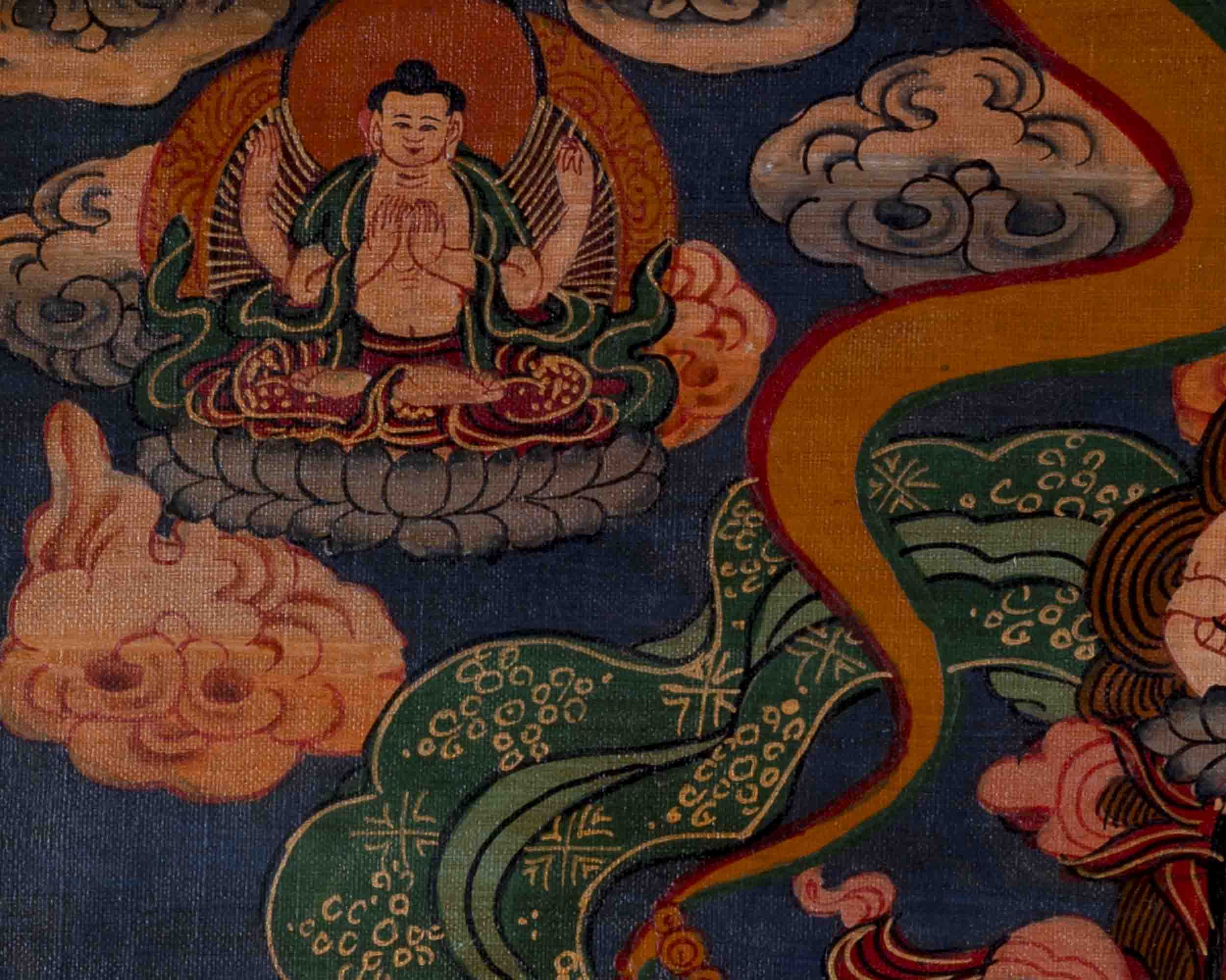 Oil Varnished Bhavachakra Thangka | Religious Buddhist Art | Wall Decors