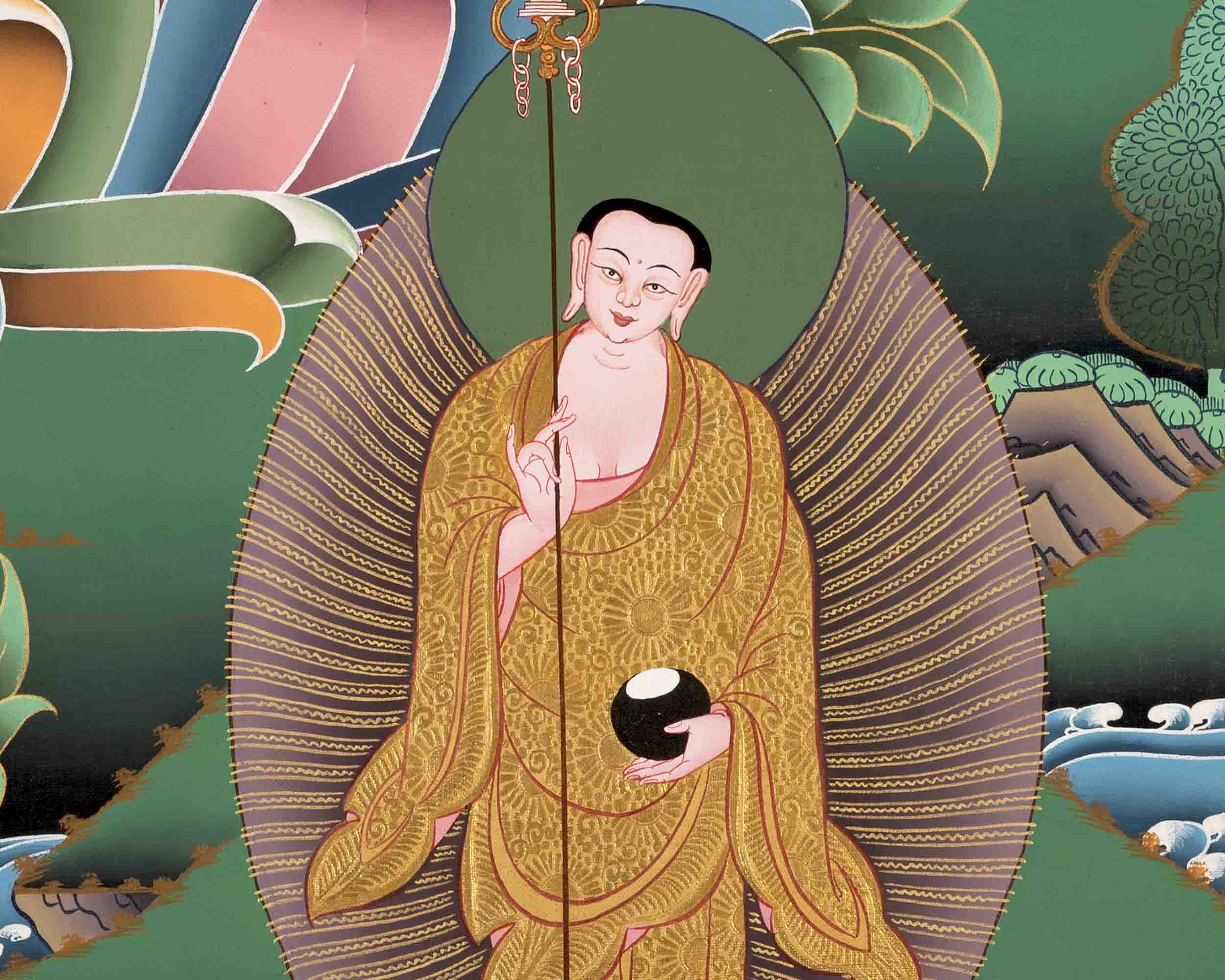 Religious Shakyamuni Buddha Thangka  | Buddhist Art | Wall Decors