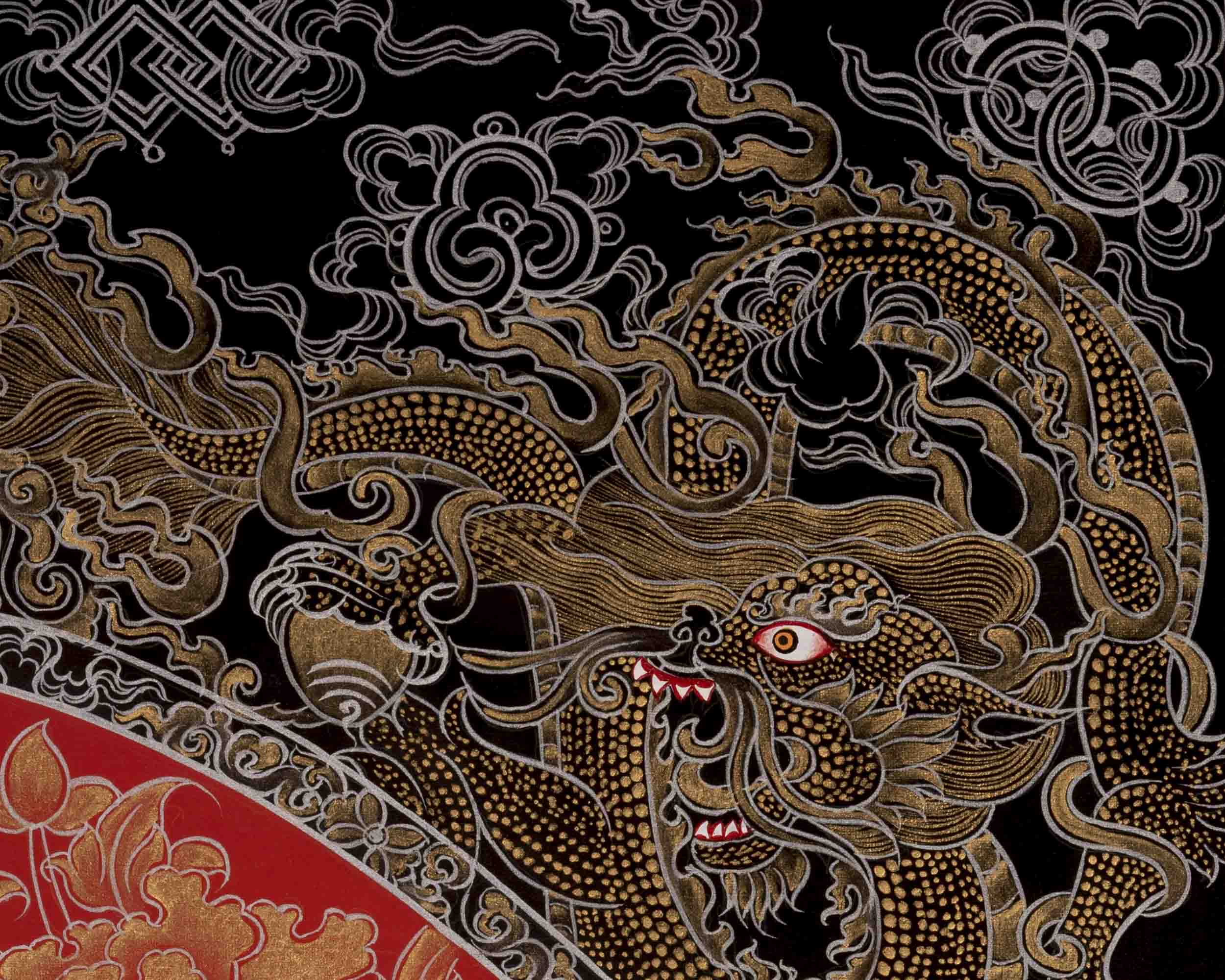 Manjushree Thangka Painting | Bodhisattva Of Wisdom | Religious Art