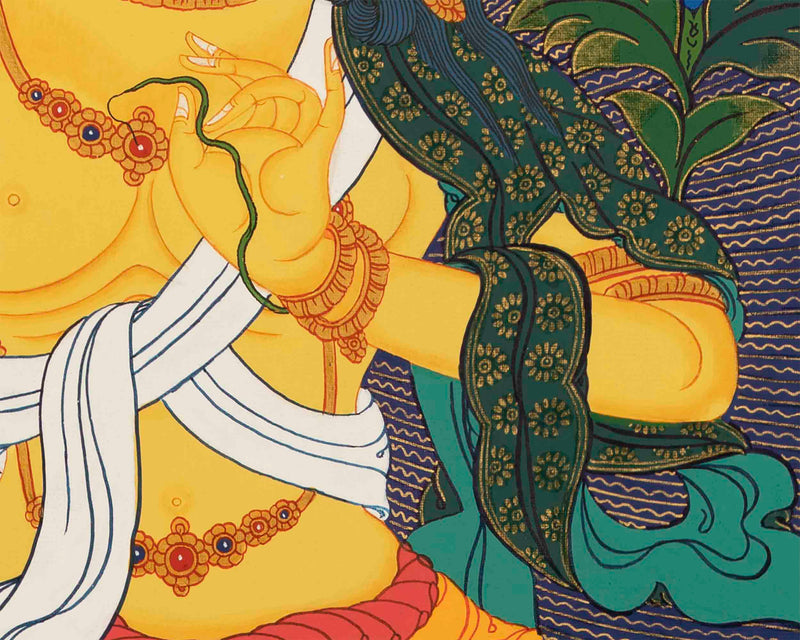 Manjushree Bodhisattva Thangka  | Tibetan Buddhist Wall Hanging