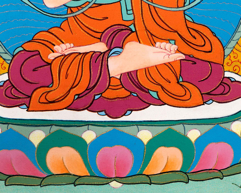 Tsongkhapa Thangka | Losang Dragpa | Tibetan Buddhist Master Art