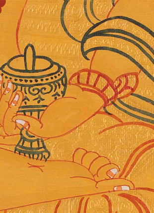 Vajrasattva Painting | Traditional Buddhist Thangka | Wall Hanging Decors