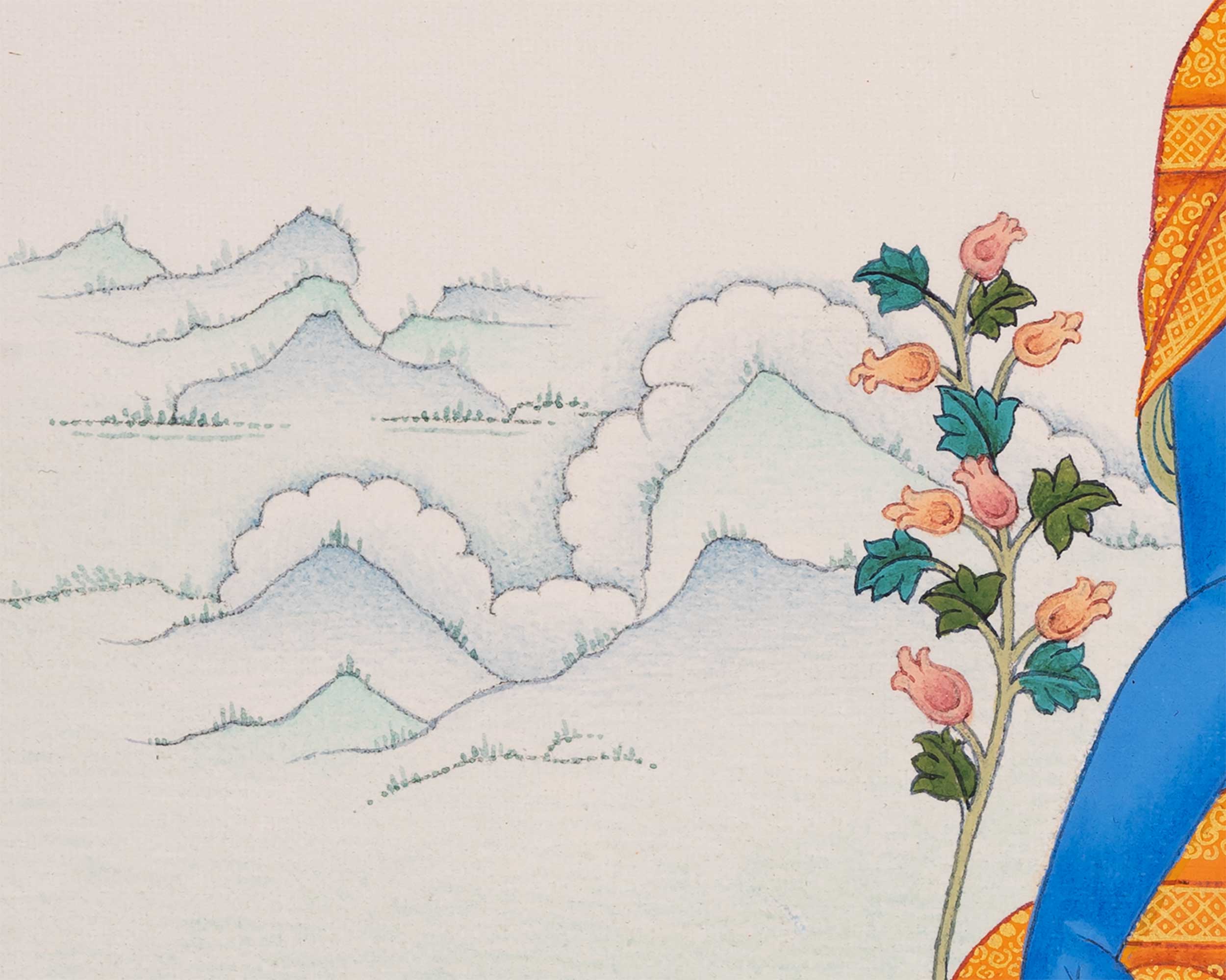 Blue Medicine Buddha Thangka | Bhaisajyaguru Tibetan Art