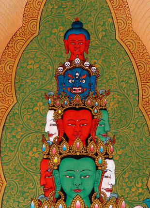 1000 Arm Chenrezig | Buddha Of Compassion | Avalokiteshvara Thangka
