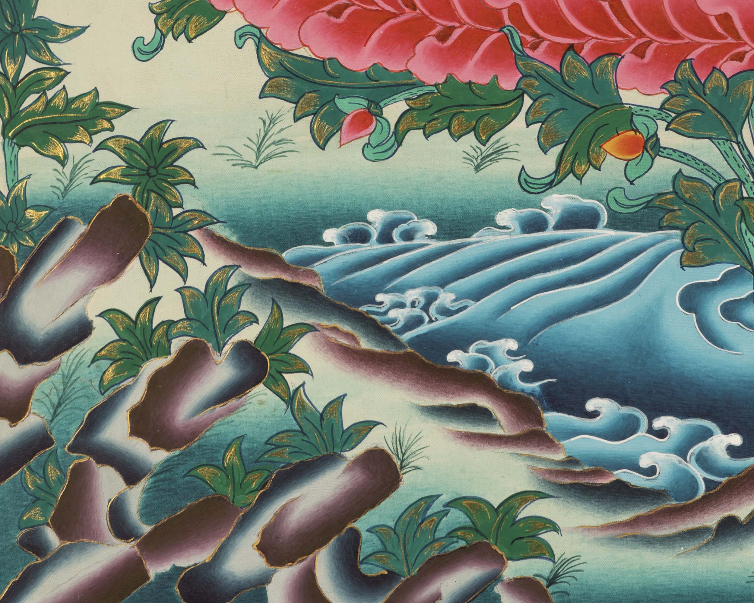 Colorful Vajarasattva Thangka | Mantra Deity