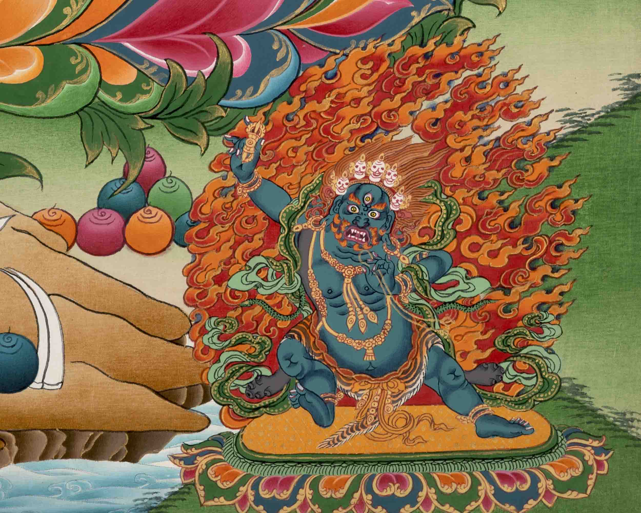 Avalokiteshvara Chengrezig | Traditional Tibetan Thangka | Wall Decors