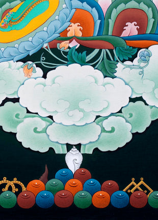 Green Tara Art | Female Buddha Thangka | Bodhisattva