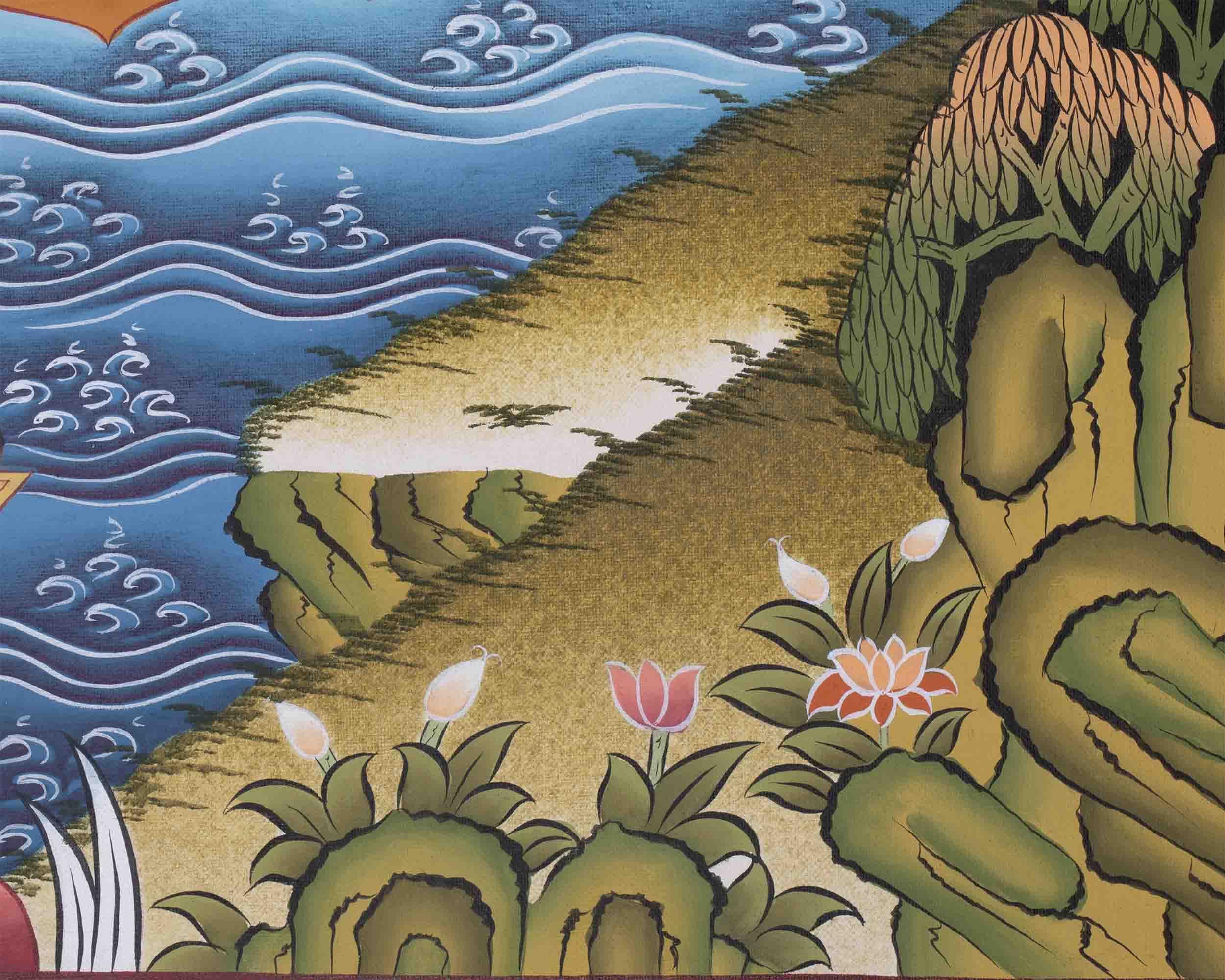Wall Hanging Namgyalma Thangka | Decoration For Meditation And Yoga