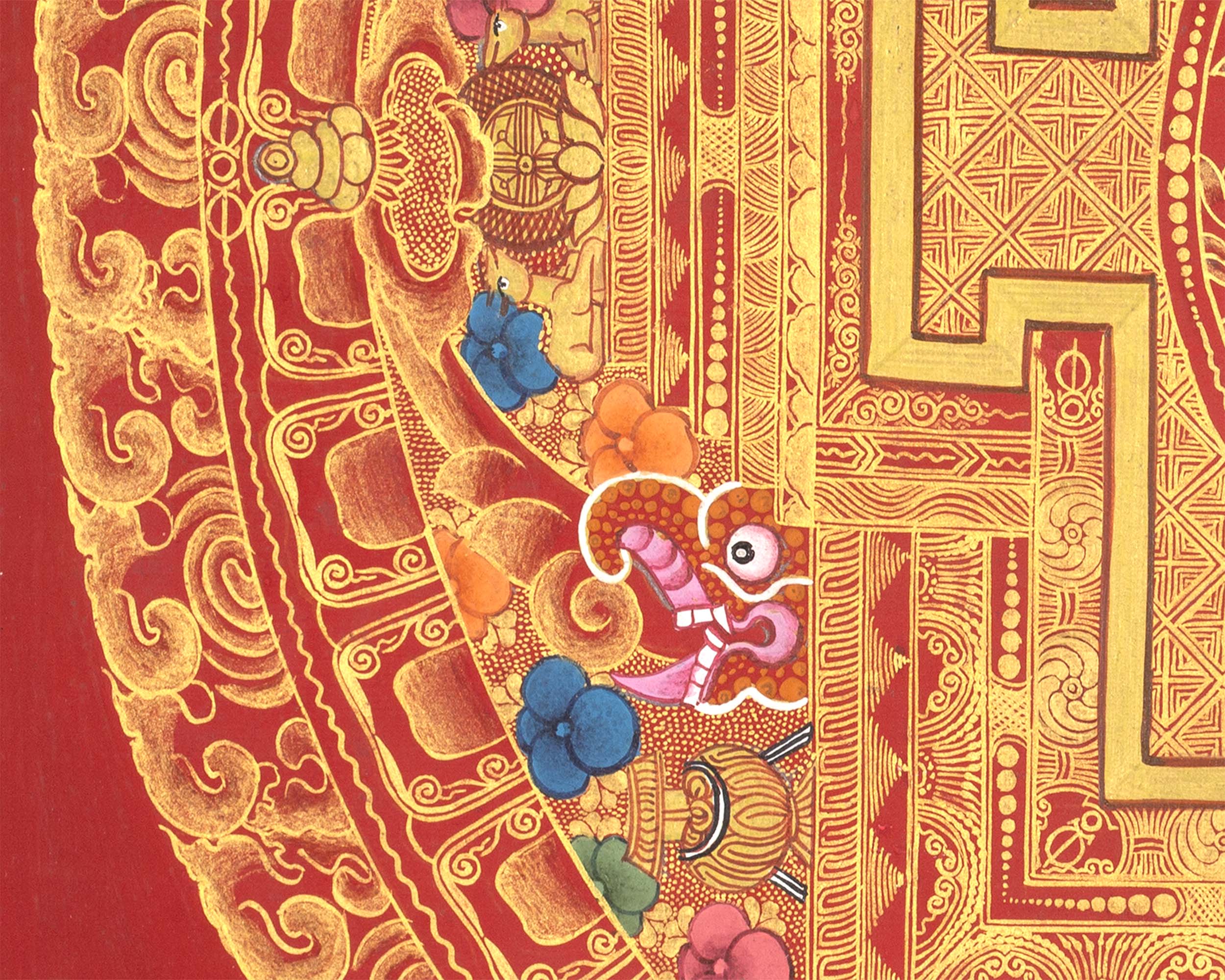 Chenresig Mandala | Traditional Tibetan Thangka | Wall Decors