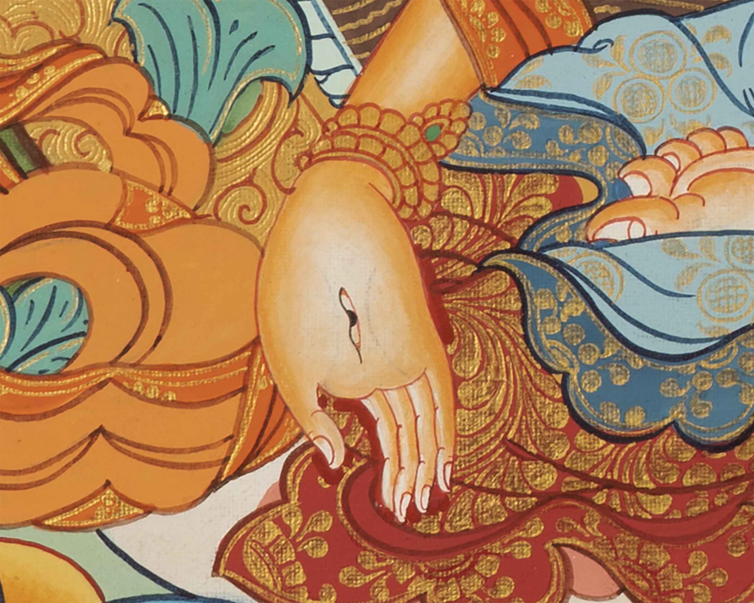 Quality White Tara Thangka | Traditional Buddhist Wall Hanging