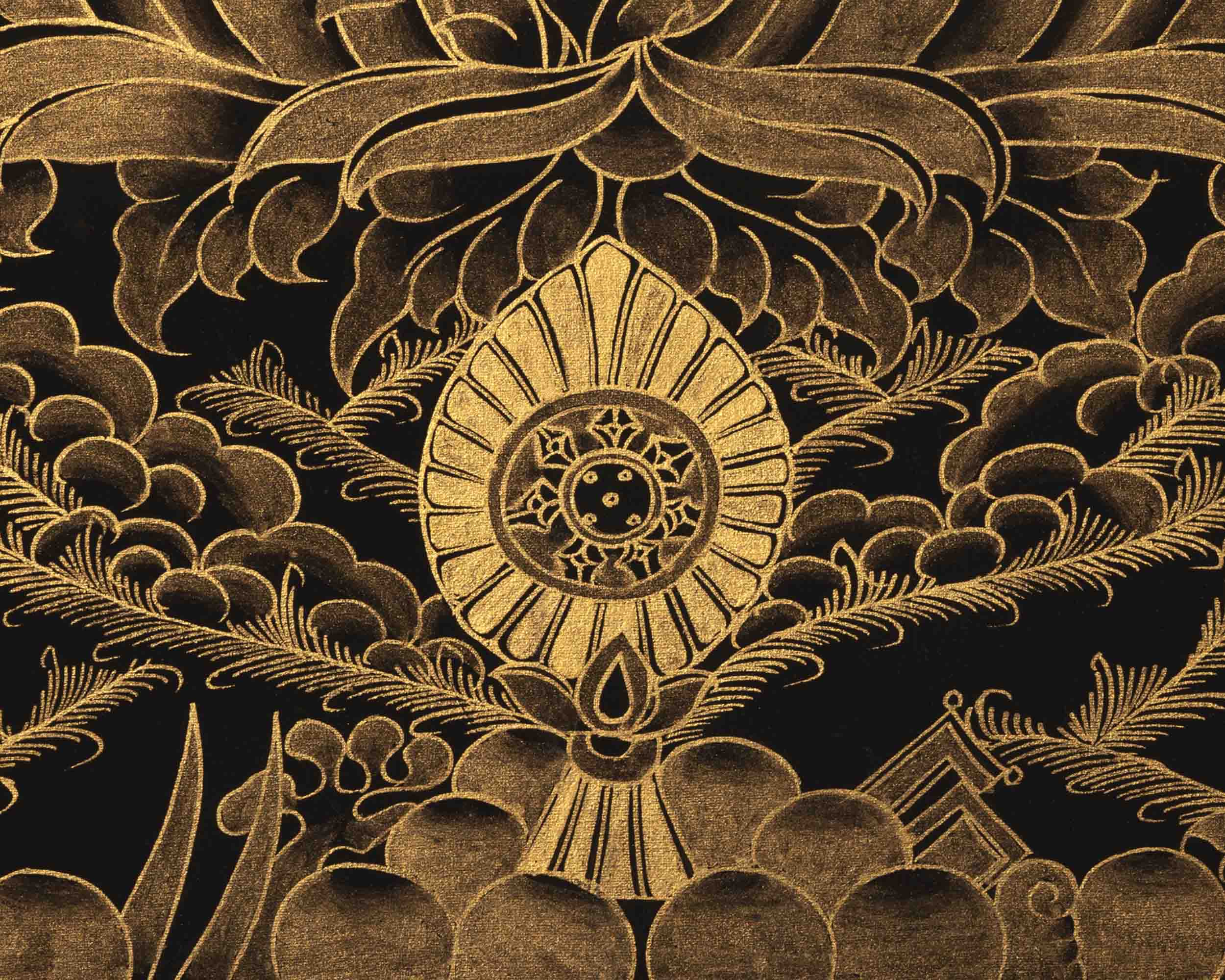 Dzambala Thangka Painting | Deity Of Wealth | Wall Decors