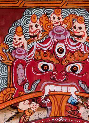 Rare Hand Painted Wheel of Life Thangka | Buddhist Art